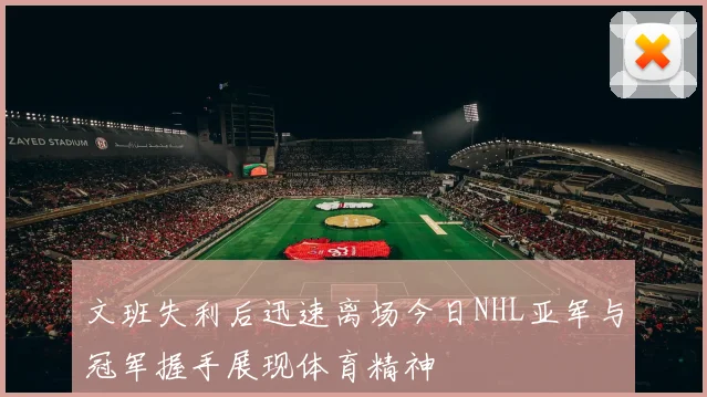 文班失利后迅速离场今日NHL亚军与冠军握手展现体育精神